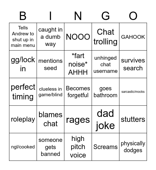 CASEOH Bingo Card