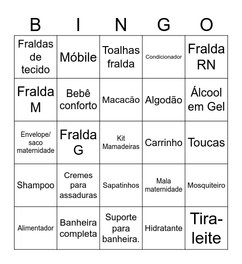 Chá da Maria Flor Bingo Card
