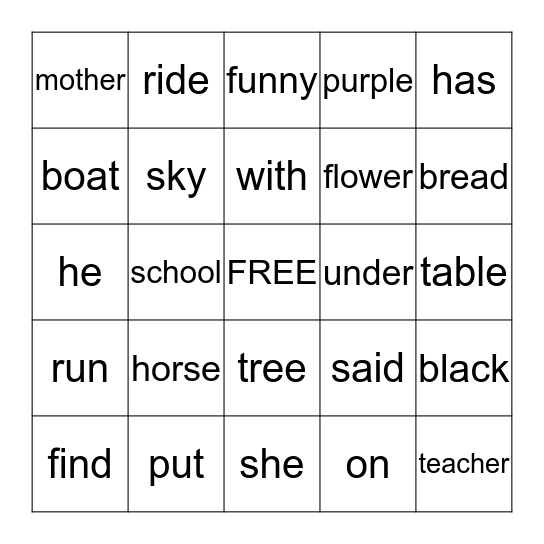 Frank's BINGO!!! Bingo Card