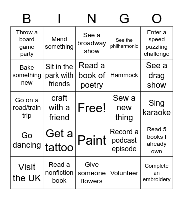 Fig 2025 Bingo Card