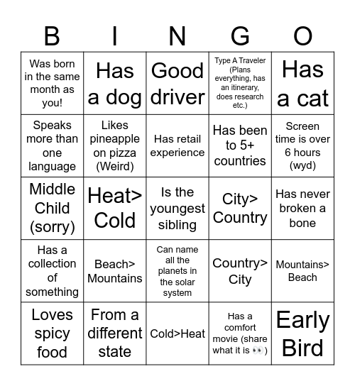 2025 ASC Bingo Card
