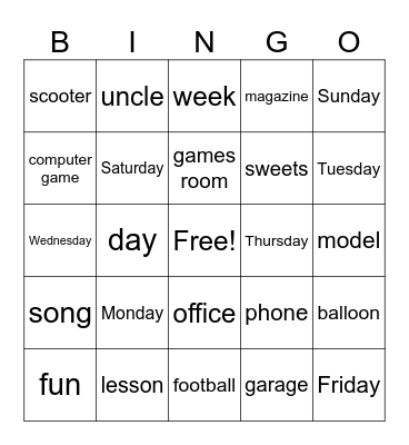 SHINE ON 3 Welcome back! Bingo Card