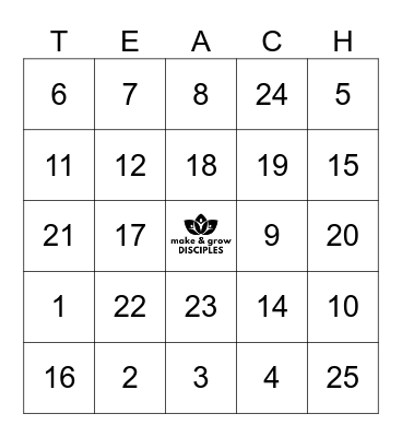 Teacher Appreciation Bingo Card