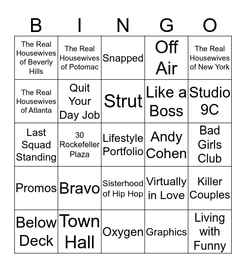 Bingo Brunch Bingo Card