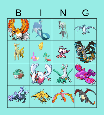 Shiny Bingo 2024 Bingo Card