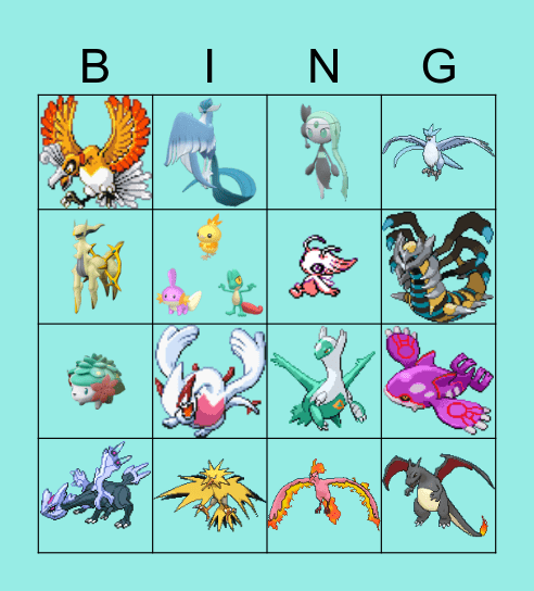 Shiny Bingo 2024 Bingo Card