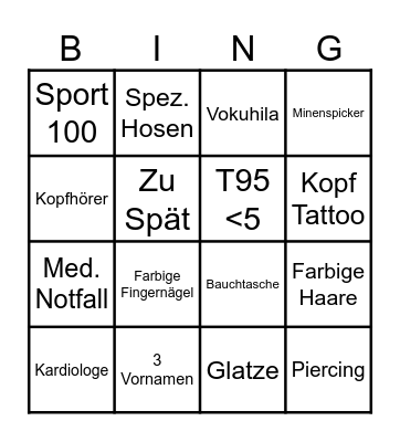 Det. 1 Bingo Card