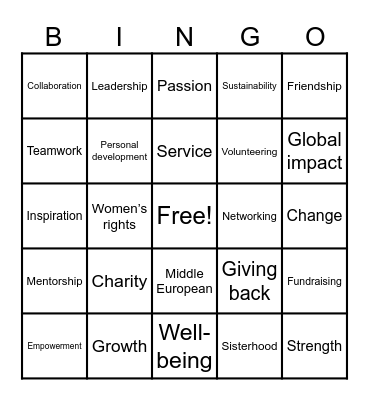 MTM BINGO Card