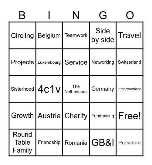 MTM Bingo Card