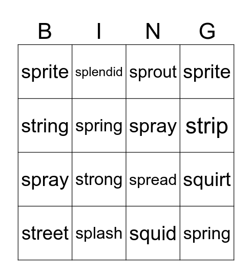 Bingo Card