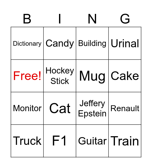 Infinite Craft Bingo Card