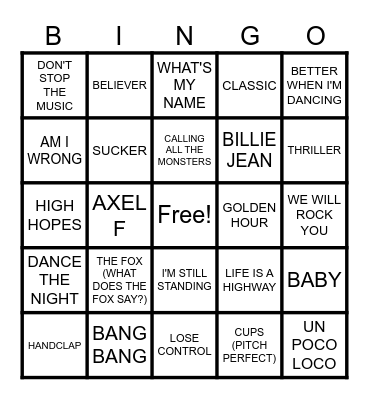 SUMMIT EVENTS BINGO Card