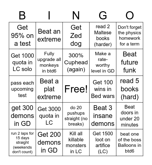 2025 bingo card Bingo Card