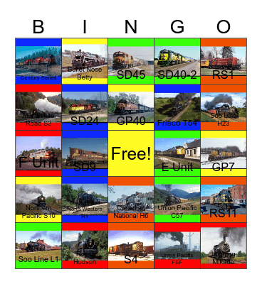 Wisconsin Central Remembered Bingo Card