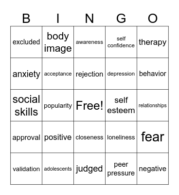 Peer approval Bingo Card