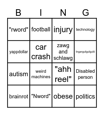 IG reels bingo Card