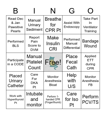 We Love Our Patients! Bingo Card