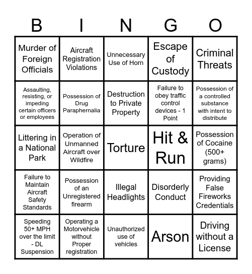 MARTHA BINGO! Bingo Card