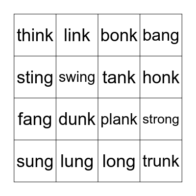 "GLUED SOUNDS" BINGO Card