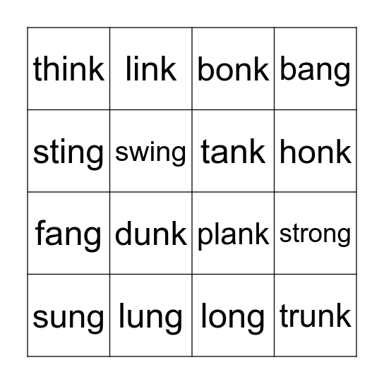 "GLUED SOUNDS" BINGO Card