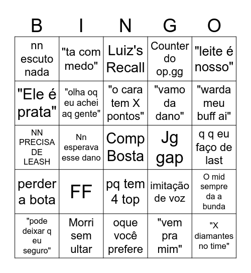 Bingo Flex Bingo Card