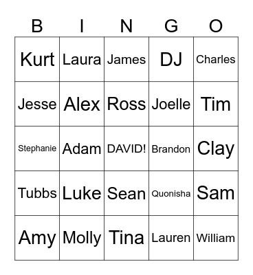 LOVE SUB BINGO Card