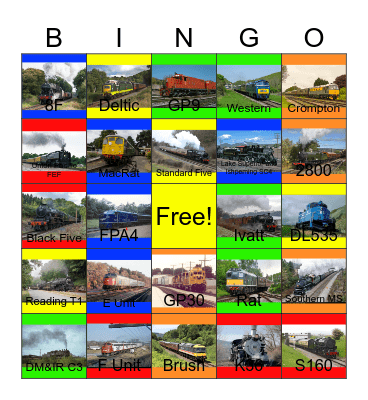 Railway Lines that I would like to apply for my 3rd job one day Bingo Card