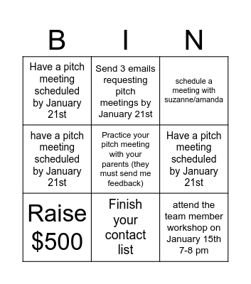 LLS Bingo (Cures 4 All) Bingo Card