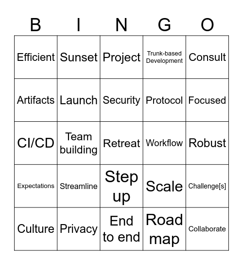 DSAA Retreat Day Bingo Card