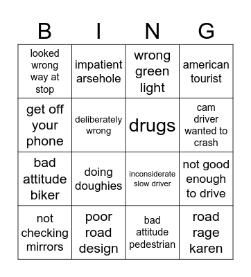 Dashies Bingo Card