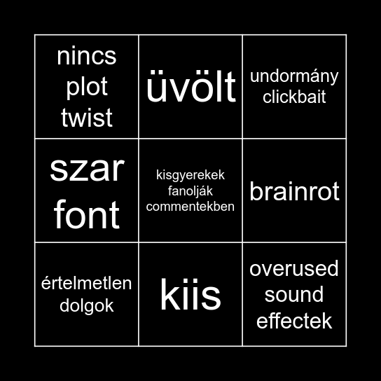 pgt dániel bingo Card