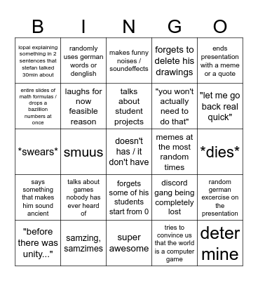 basic tech 1 Bingo Card