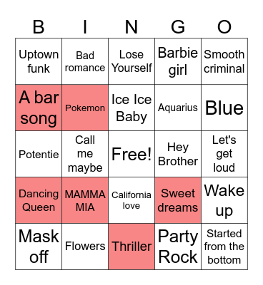 Datsja muziek BINGO Card