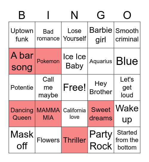 Datsja muziek BINGO Card