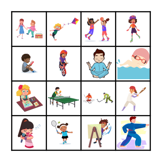 What are you doing? Bingo Card