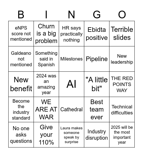 RP 15/01/2025 Bingo Card
