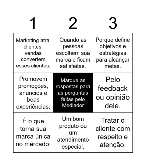 MARKETING BARREIRA ROXA Bingo Card