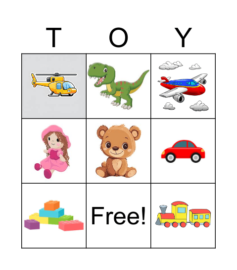 TOYS Bingo Card
