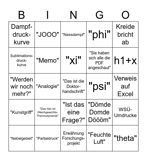 WSÜ Vorlesung 24' Edition Bingo Card