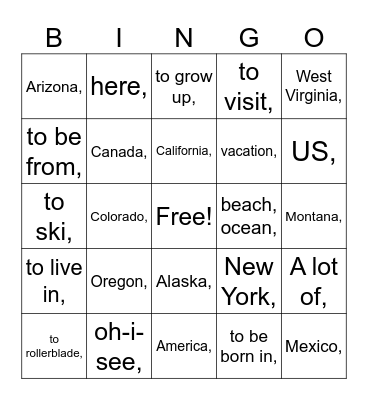 Master ASL 3.1 Bingo Card