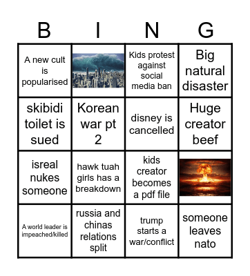 2025 BINGO Card