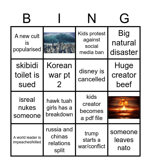 2025 BINGO Card