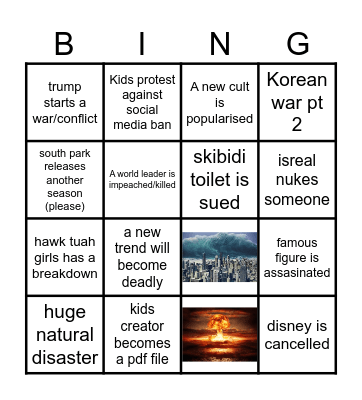 2025 BINGO Card