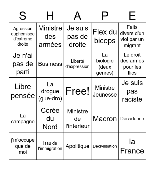 Tibo Bingo Card