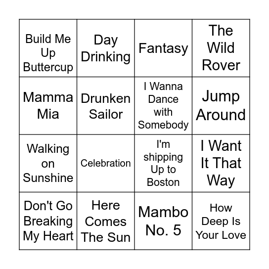 Happy St. Patrick's Day!!! Bingo Card