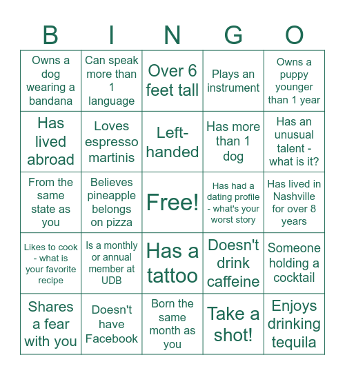 Paws & Pairs BINGO Card