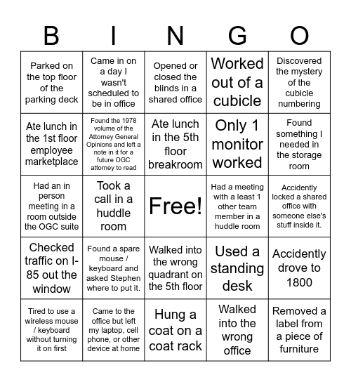 2595 OGC Bingo Card