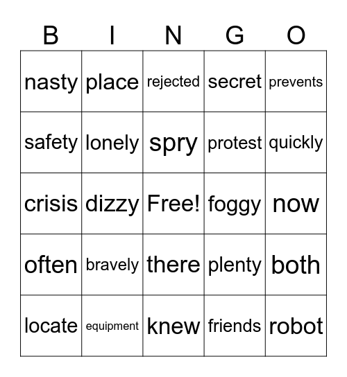 Unit 8 review Bingo Card