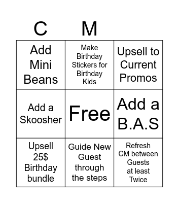 BABW Bingo Card