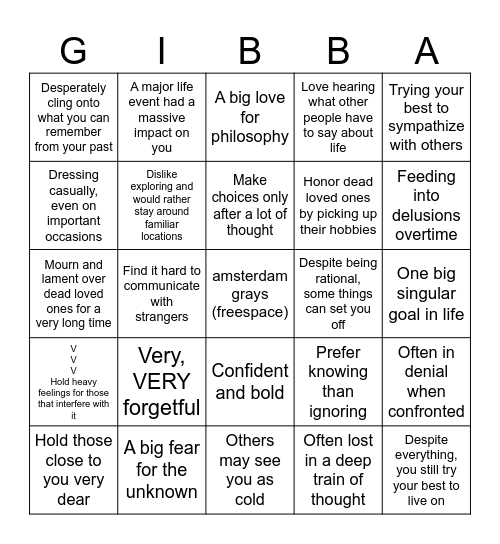 you know what time it is gang Bingo Card